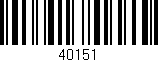 Código de barras (EAN, GTIN, SKU, ISBN): '40151'