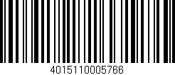 Código de barras (EAN, GTIN, SKU, ISBN): '4015110005766'