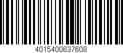 Código de barras (EAN, GTIN, SKU, ISBN): '4015400637608'