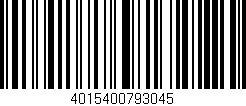Código de barras (EAN, GTIN, SKU, ISBN): '4015400793045'
