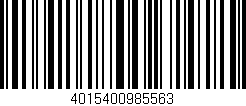 Código de barras (EAN, GTIN, SKU, ISBN): '4015400985563'