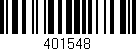 Código de barras (EAN, GTIN, SKU, ISBN): '401548'