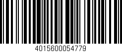 Código de barras (EAN, GTIN, SKU, ISBN): '4015600054779'