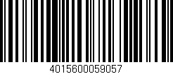Código de barras (EAN, GTIN, SKU, ISBN): '4015600059057'
