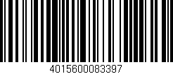 Código de barras (EAN, GTIN, SKU, ISBN): '4015600083397'