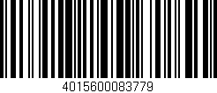 Código de barras (EAN, GTIN, SKU, ISBN): '4015600083779'
