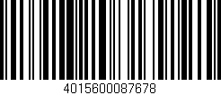 Código de barras (EAN, GTIN, SKU, ISBN): '4015600087678'