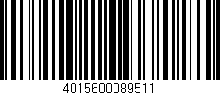 Código de barras (EAN, GTIN, SKU, ISBN): '4015600089511'