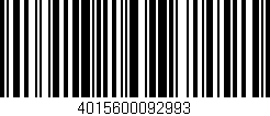 Código de barras (EAN, GTIN, SKU, ISBN): '4015600092993'