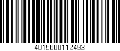 Código de barras (EAN, GTIN, SKU, ISBN): '4015600112493'