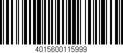 Código de barras (EAN, GTIN, SKU, ISBN): '4015600115999'