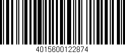 Código de barras (EAN, GTIN, SKU, ISBN): '4015600122874'