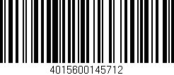 Código de barras (EAN, GTIN, SKU, ISBN): '4015600145712'