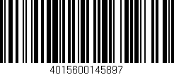 Código de barras (EAN, GTIN, SKU, ISBN): '4015600145897'