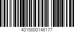 Código de barras (EAN, GTIN, SKU, ISBN): '4015600146177'