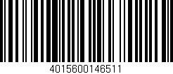 Código de barras (EAN, GTIN, SKU, ISBN): '4015600146511'
