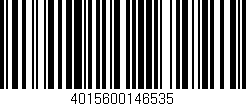 Código de barras (EAN, GTIN, SKU, ISBN): '4015600146535'