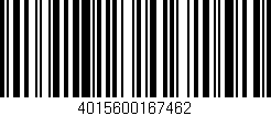 Código de barras (EAN, GTIN, SKU, ISBN): '4015600167462'