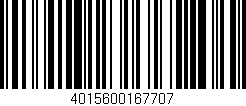 Código de barras (EAN, GTIN, SKU, ISBN): '4015600167707'