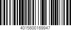 Código de barras (EAN, GTIN, SKU, ISBN): '4015600169947'