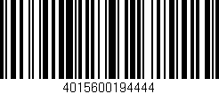 Código de barras (EAN, GTIN, SKU, ISBN): '4015600194444'
