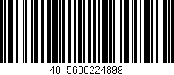 Código de barras (EAN, GTIN, SKU, ISBN): '4015600224899'