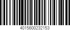 Código de barras (EAN, GTIN, SKU, ISBN): '4015600232153'