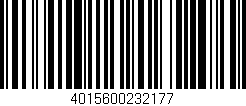 Código de barras (EAN, GTIN, SKU, ISBN): '4015600232177'
