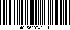 Código de barras (EAN, GTIN, SKU, ISBN): '4015600243111'