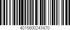 Código de barras (EAN, GTIN, SKU, ISBN): '4015600243470'