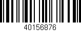 Código de barras (EAN, GTIN, SKU, ISBN): '40156876'