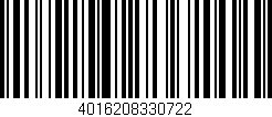 Código de barras (EAN, GTIN, SKU, ISBN): '4016208330722'