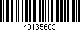 Código de barras (EAN, GTIN, SKU, ISBN): '40165603'