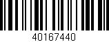 Código de barras (EAN, GTIN, SKU, ISBN): '40167440'