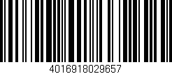 Código de barras (EAN, GTIN, SKU, ISBN): '4016918029657'