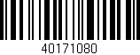 Código de barras (EAN, GTIN, SKU, ISBN): '40171080'