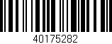 Código de barras (EAN, GTIN, SKU, ISBN): '40175282'
