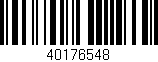 Código de barras (EAN, GTIN, SKU, ISBN): '40176548'
