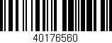 Código de barras (EAN, GTIN, SKU, ISBN): '40176560'