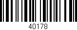 Código de barras (EAN, GTIN, SKU, ISBN): '40178'