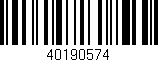 Código de barras (EAN, GTIN, SKU, ISBN): '40190574'