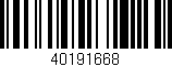 Código de barras (EAN, GTIN, SKU, ISBN): '40191668'