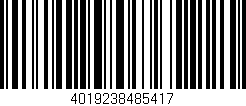 Código de barras (EAN, GTIN, SKU, ISBN): '4019238485417'