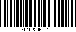 Código de barras (EAN, GTIN, SKU, ISBN): '4019238543193'