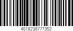 Código de barras (EAN, GTIN, SKU, ISBN): '4019238777352'