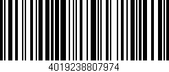 Código de barras (EAN, GTIN, SKU, ISBN): '4019238807974'