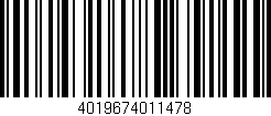 Código de barras (EAN, GTIN, SKU, ISBN): '4019674011478'