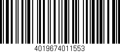 Código de barras (EAN, GTIN, SKU, ISBN): '4019674011553'