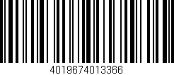 Código de barras (EAN, GTIN, SKU, ISBN): '4019674013366'