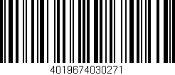 Código de barras (EAN, GTIN, SKU, ISBN): '4019674030271'